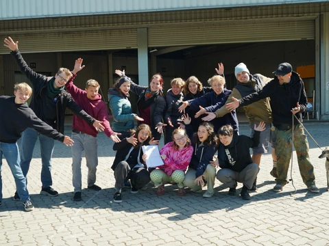 Gruppenfoto des circus/werk-Teams in Aachen